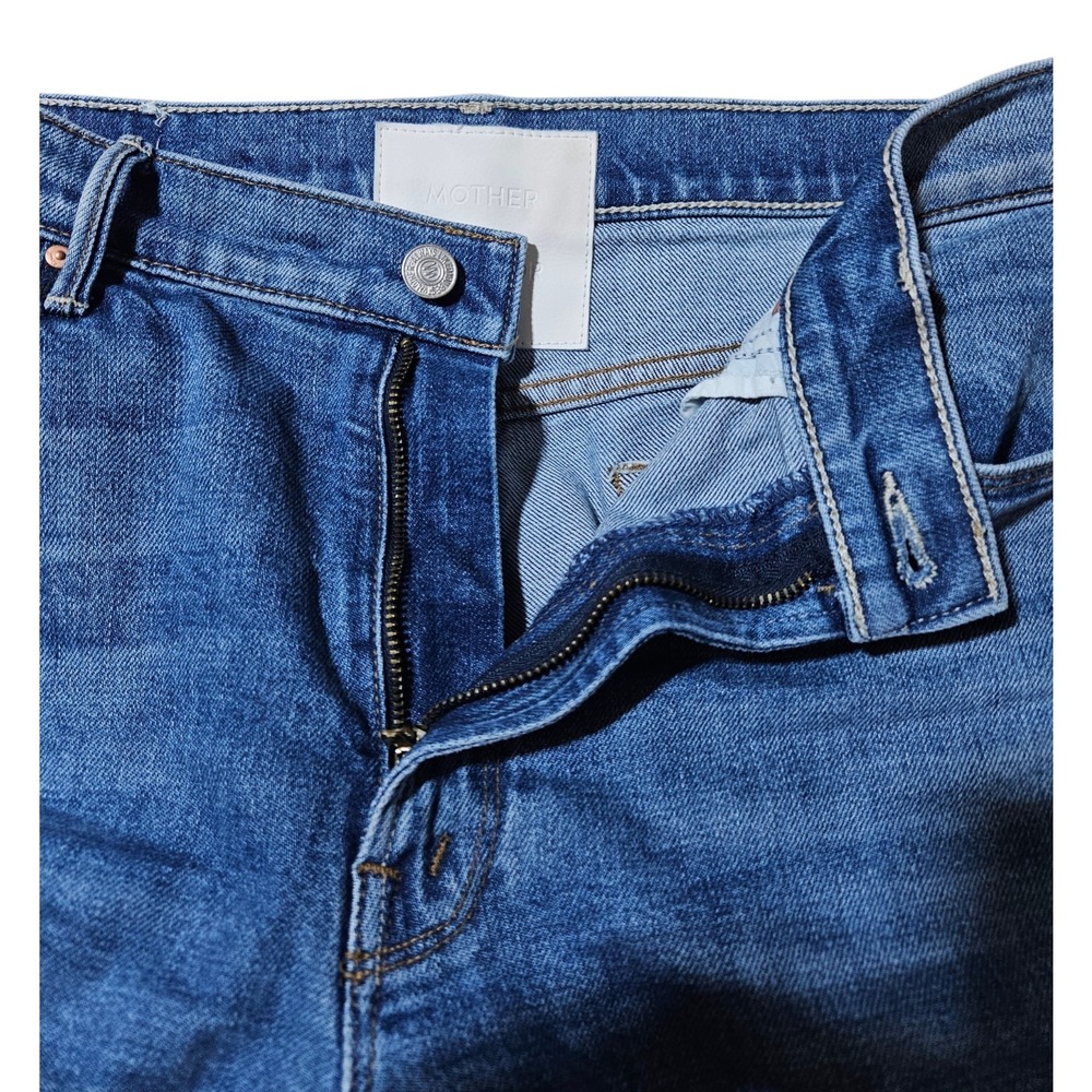 MOTHER Superior Denim Size 30 Blue "The Doozy Fray "Heads or Tails" USA Made - Picture 8 of 16